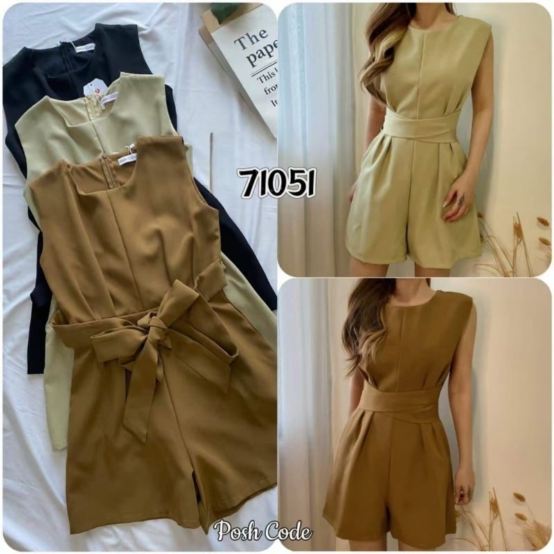 POSH CODE 71051 /3056 韩版休闲风连体裤 premium quality jumpsuit