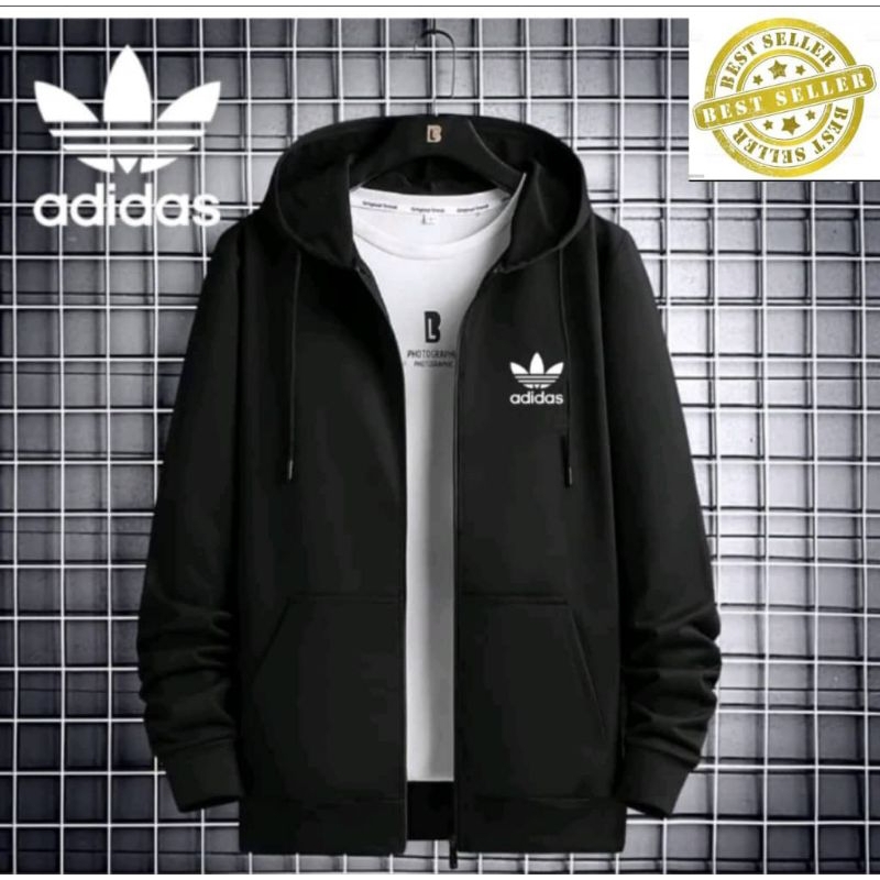??HARGA BORONG?(AD) size [S-6XL] Hoodie jacket zipper 100% best quality & comfortable