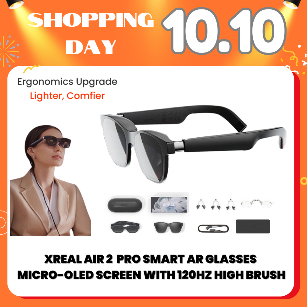 Xreal Air/Air 2/ Air 2 Pro AR Glasses Xreal Smart Glasses Micro-OLED Virtual Theater Augmented Reality Watch Stream