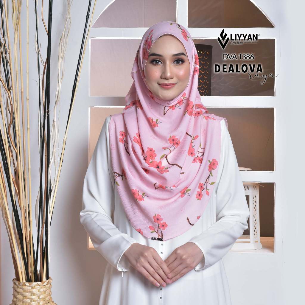 (LC) Dealova Printed Instant Shawl : Custom Printed Travel Shawl / Hijab / Tudung available in many patterns