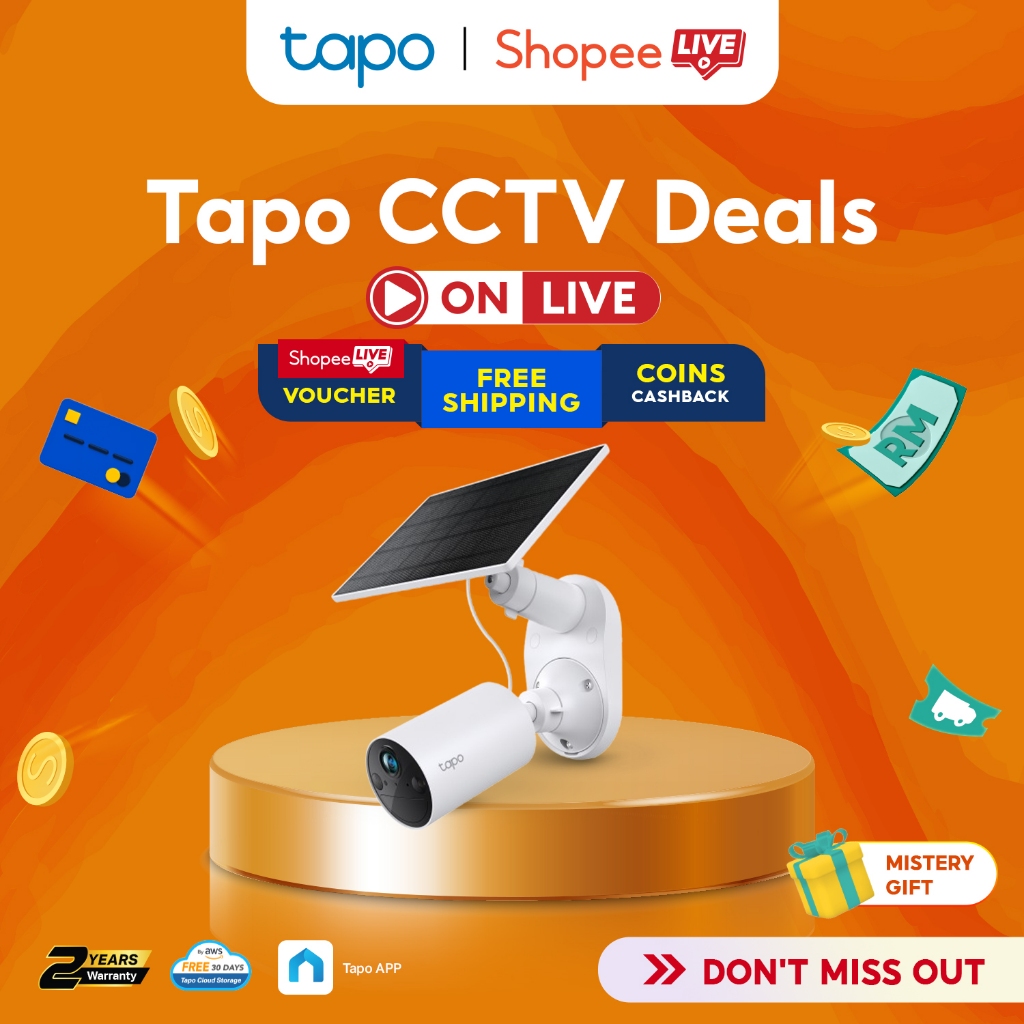 [ Watch Live & Grab Deal ] TP-Link Tapo C410 KIT 3MP/2K Solar-Powered Security Camera Smart Wire-Free Security Color Pro