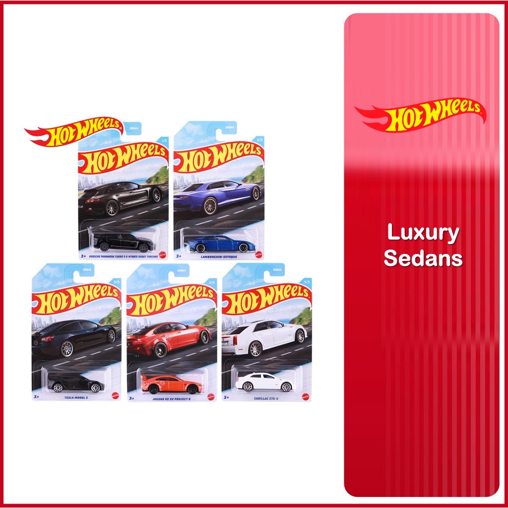 Hot Wheels Luxury Sedans Collection Diecast Model Car Toy