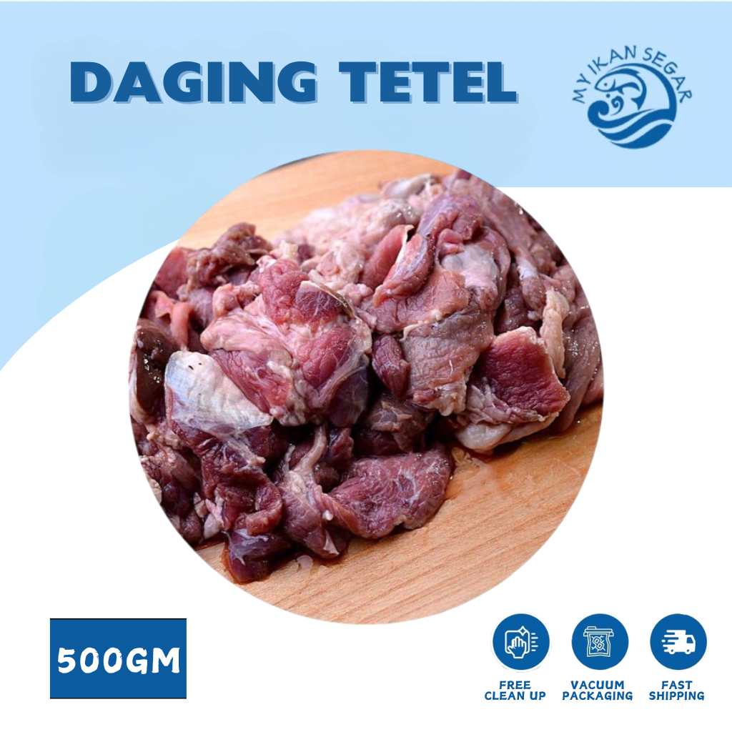 Daging tetel (siap siang dan cuci/delivery 1 semenanjung) food fresh frozen halal meat