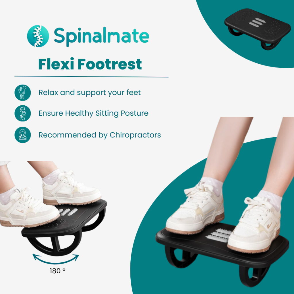Spinalmate Ergonomic Flexi Footrest with Foot Massage Function Leg Support 人体工学摇摆脚踏板踏脚垫