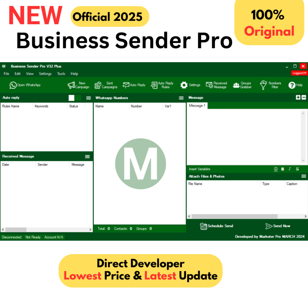 Business Sender Pro Latest Version | Bulk Sender | Blasting | AI Chat Bot | Direct Developer Update