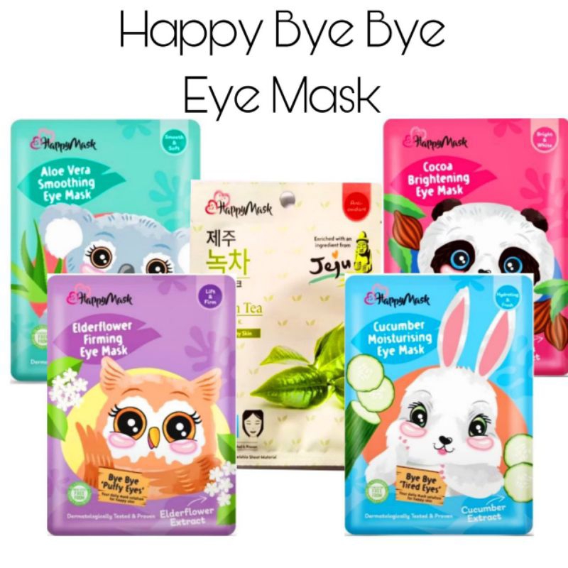 Happy Eye Mask Bye Bye 1pair 6ml Eyemask Masker Mata Eyebag Anti Dark Circle