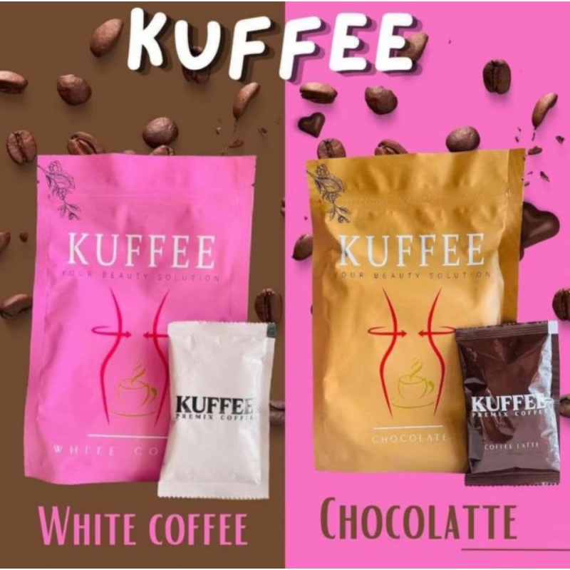 Kuffee Chocolate White Coffee Premium, Kuffee premix coffee
