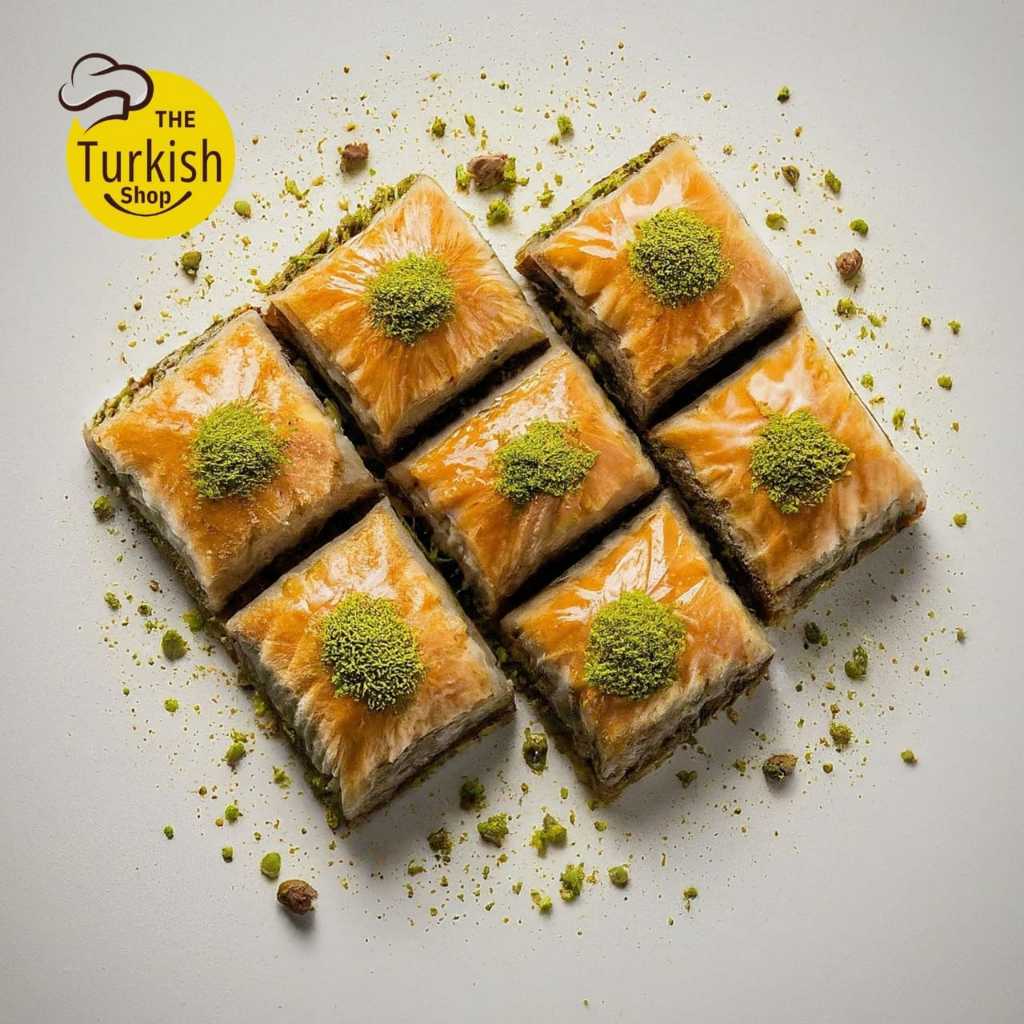 Turkish Baklava - Extra Pistachio Turkish Delight - Turkish Dessert - Baklava Pastry (20 PCS)