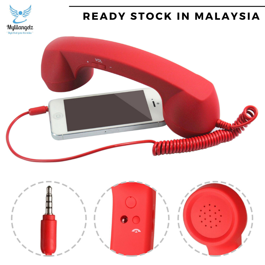 Mylilangelz Universal Telephone Radiation-Proof Receiver Cellphone Handset Classic Headphone MIC