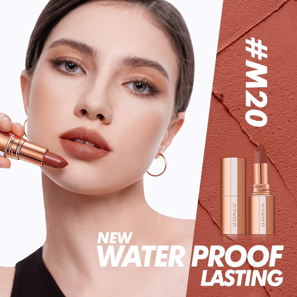 O.TWO.O Matte Lipstick – Misty Kiss Lock, 14 Colors