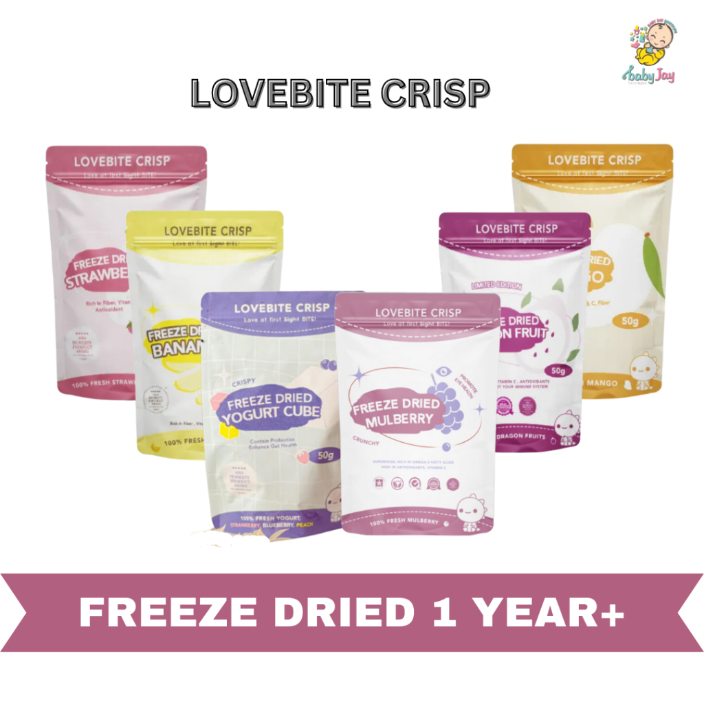 Lovebite Crisp Freeze Dried Yogurt 1 Years - 50g