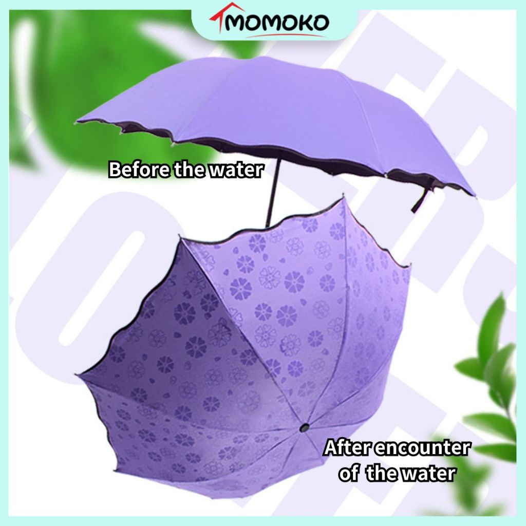 【Teacher's Day】Magic Flower Anti UV Umbrella Protect Foldable Windproof Mini Umbrella Gift Choice Payung Lipat Hadiah