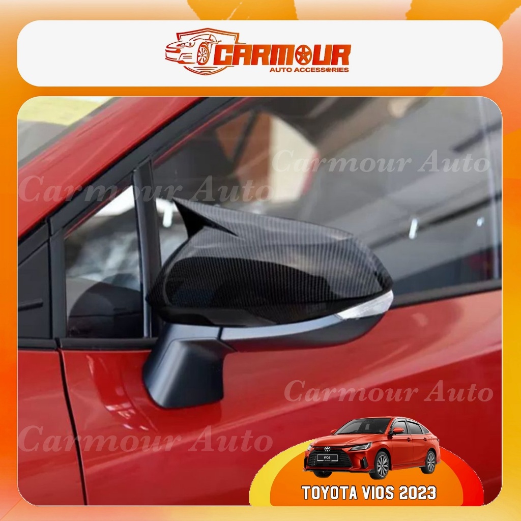 Toyota Vios 2023 - 2024 NGC102 Shark Side Mirror Cover M4 Original Mirror Cover Trim Accessories