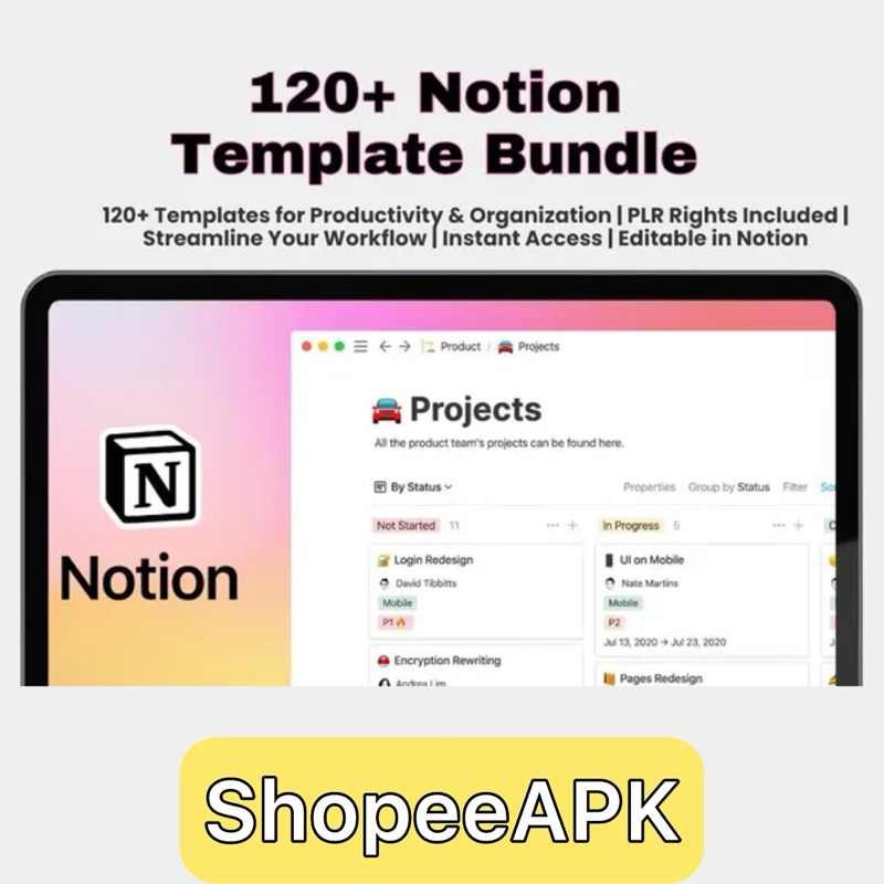 120+ Notion Templates for Personal & Business Growth: PLR Resell Rights, Goal Trackers, Dashboards, Journals & More!