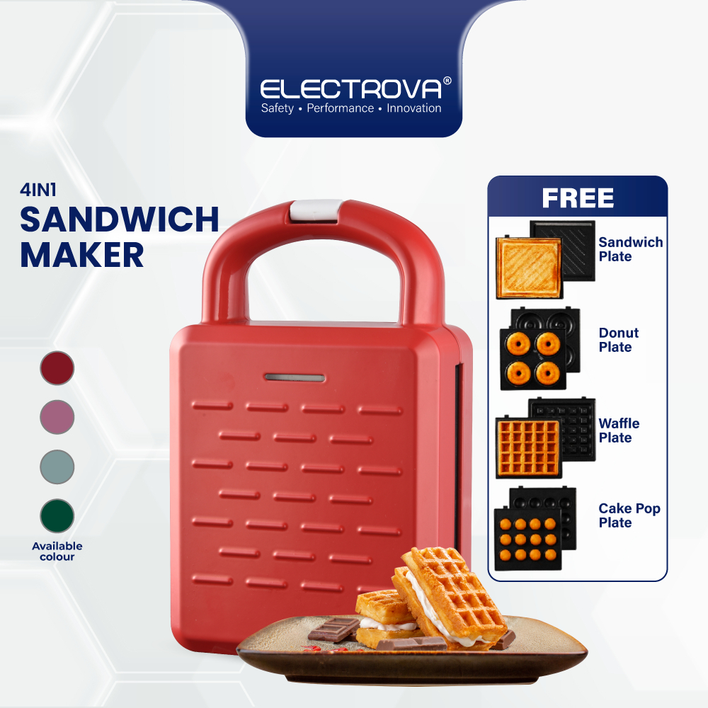 Electrova 4 in 1 Classic Series Waffle Maker