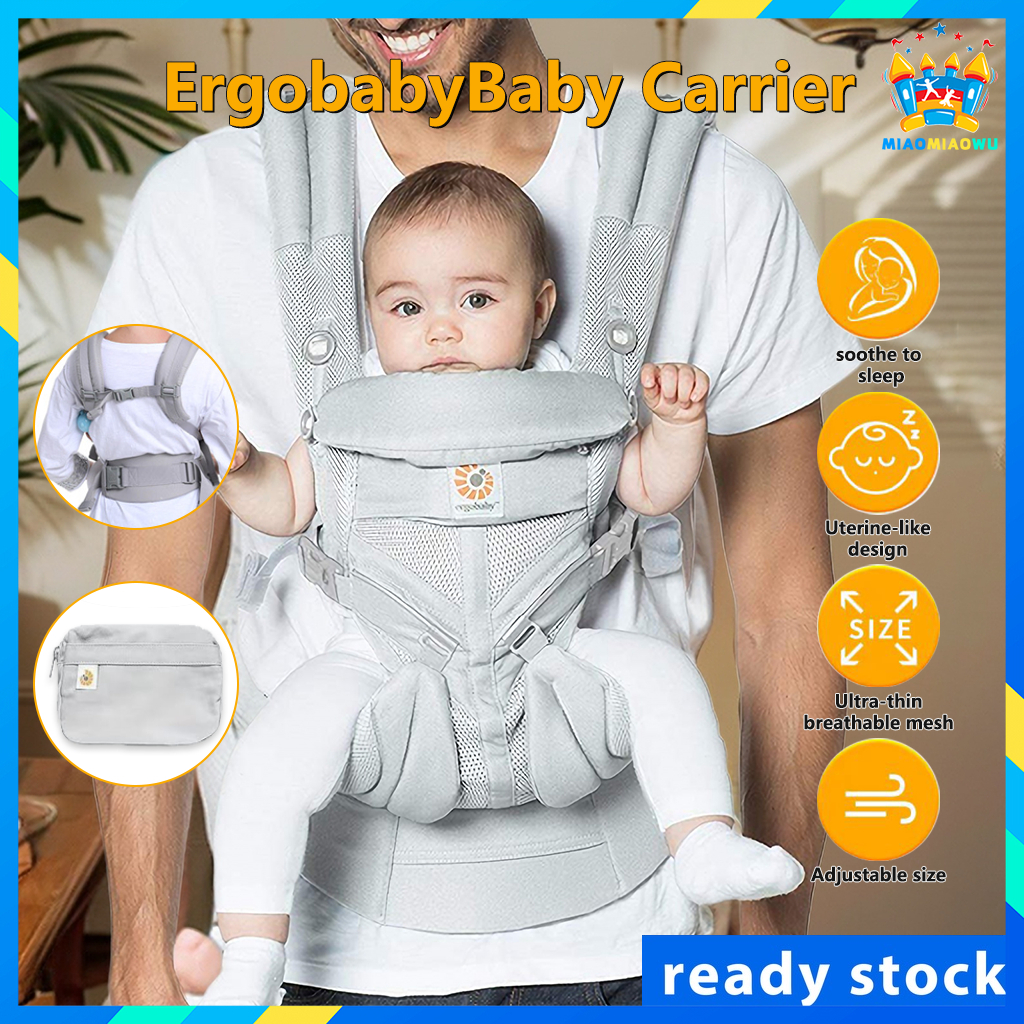 【Ready stock】ERGO Baby Carrier Newborn Cool Air Mesh All-Position baby carrier Ergonomic to Toddler with Lumbar Support