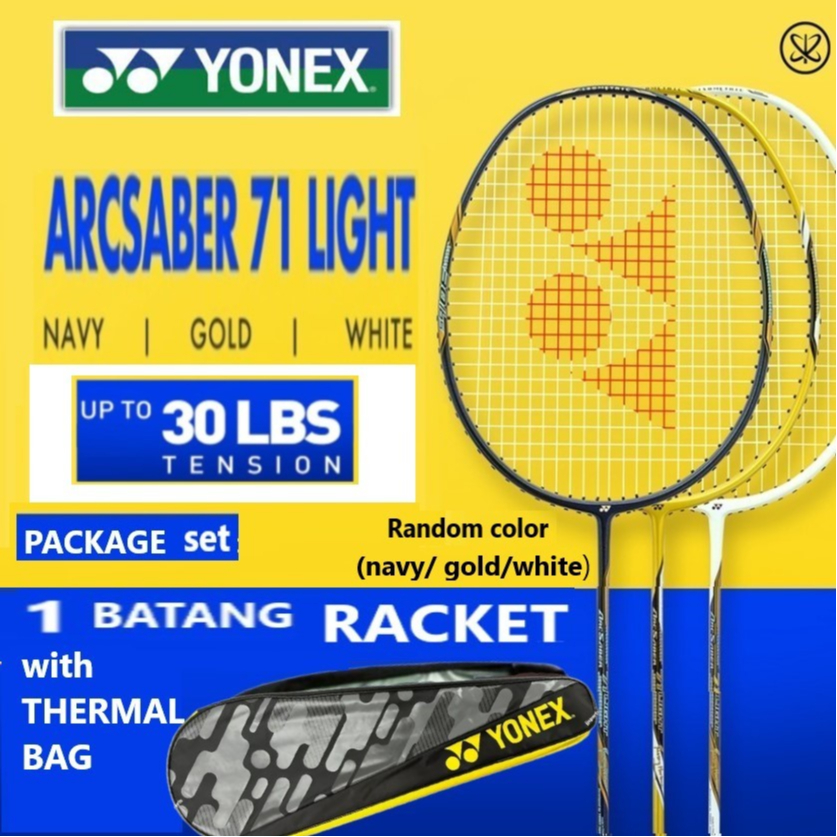 YONEX Badminton Racket 100% Original Raket YONEX ARCSABER NANORAY ASTROX VOLTRIC