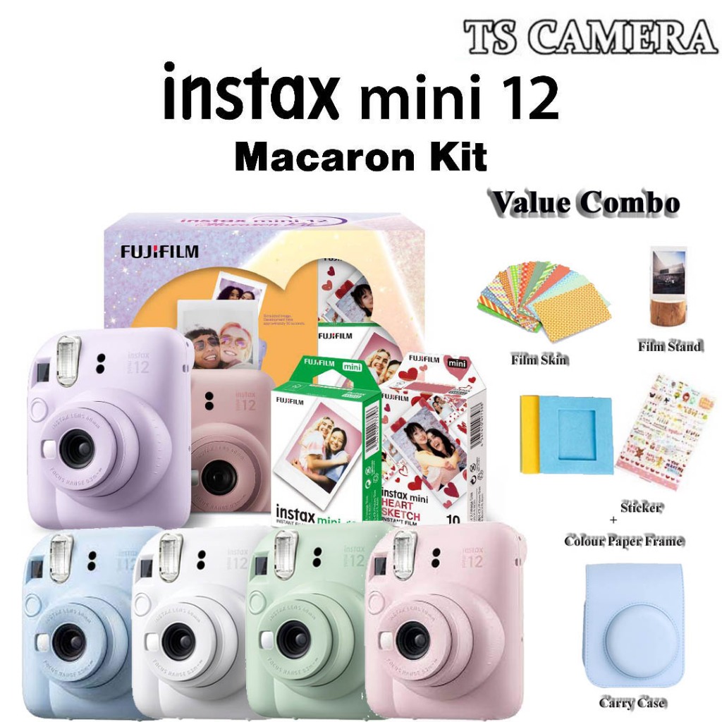 FUJIFILM INSTAX MINI 12 RM20 TNGO REBATE AFTER ONLINE REGISTRATION INSTAX MINI 12 MACARON KIT READY IN STOCK