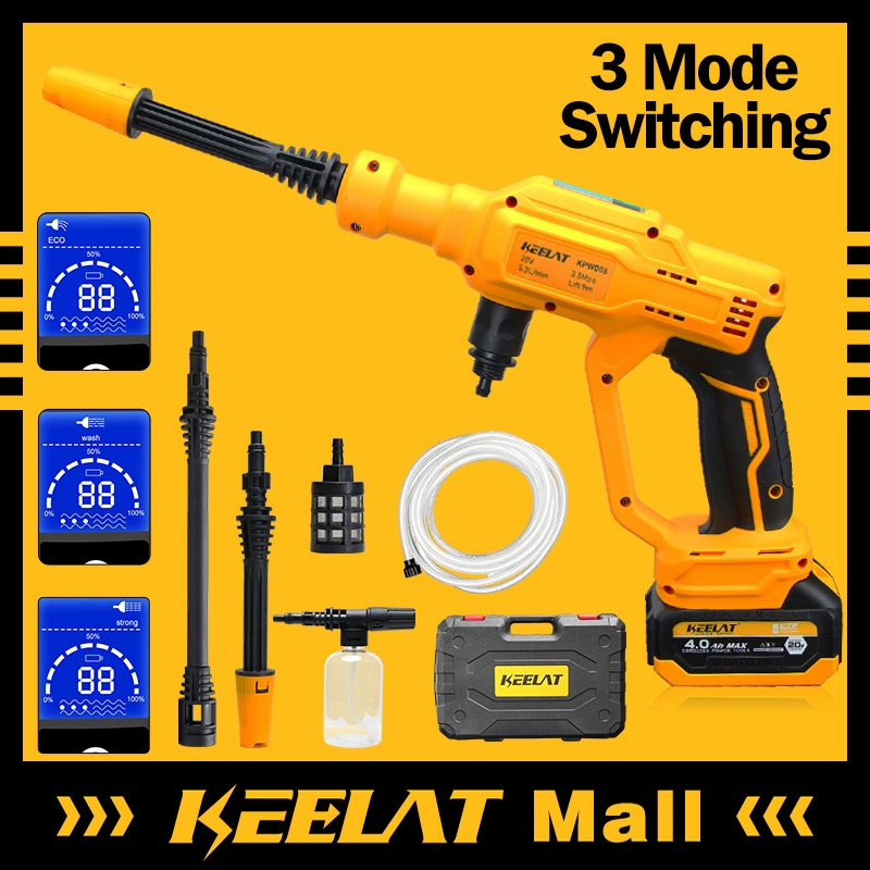 KEELAT Water Jet Cordless Water Jet High Pressure Water Jet Car Wash Water Jet Outdoor Floor Tile Cleaning Jet Pump