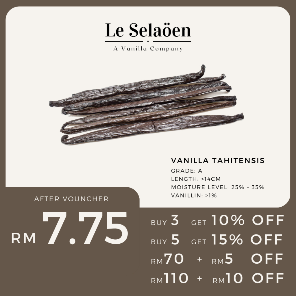 Premium Grade Tahitensis Vanilla Bean / Vanilla Pod