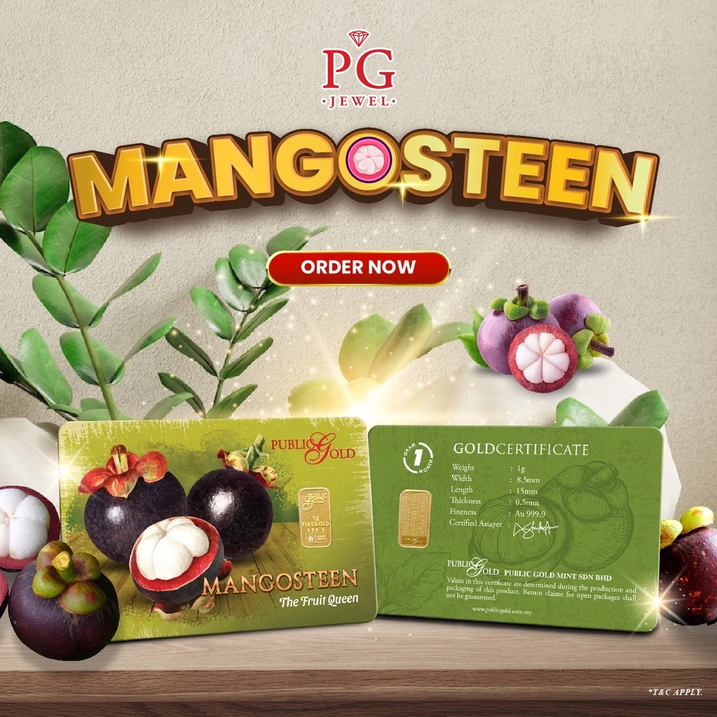 Public Gold Bullion Bar 1g (Au 999.9) - Mangosteen