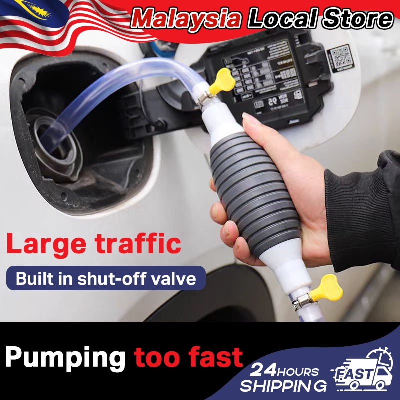 Manual Gasoline Oil Pump Truck Car Motorcycle Fuel Tank Pumping Pipe Draw Water Pump Pompa Air Pipa Pengisap