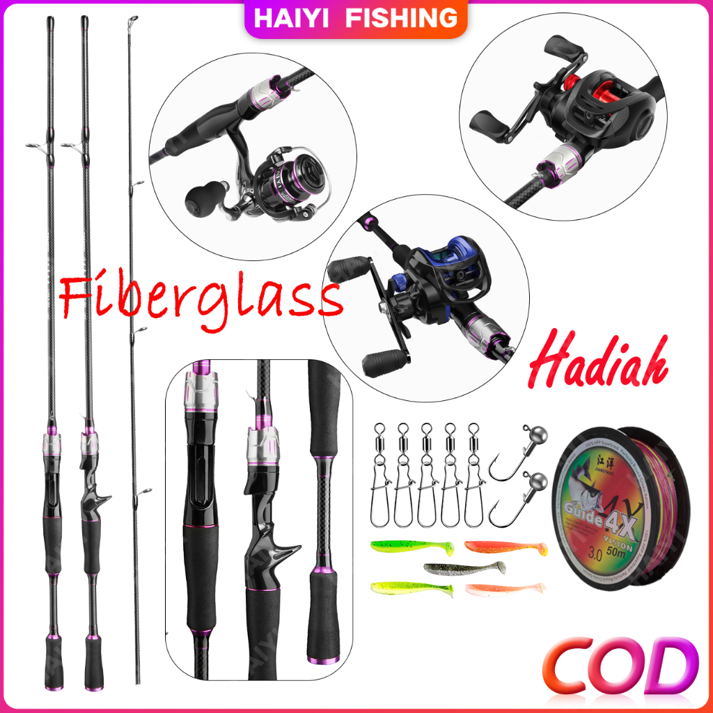 HAIYI FISHING Ultra Light Rod Joran Pancing Gelanggang Reels Set 7.2:1 Gear Ratio Left/Right Hand