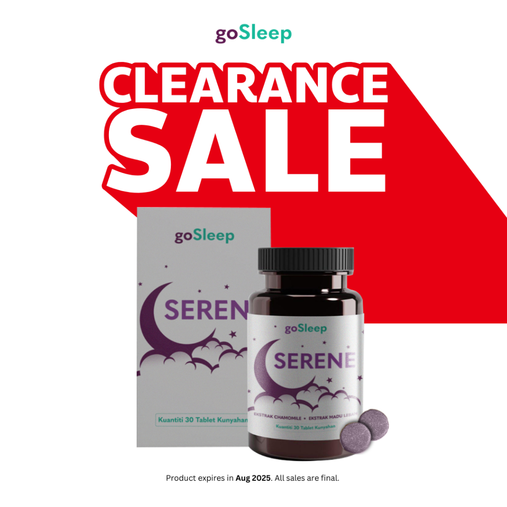 WellLand goSleep Serene Sleep Chamomile Ashwagandha Tidur Lena Sleeping Insomnia Stress Relief ADHD Anxiety Calm