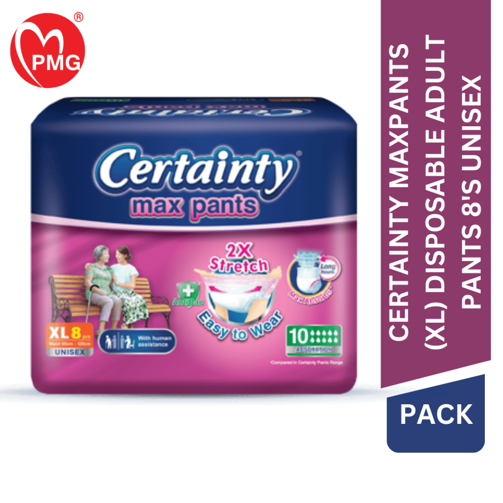 [PMG PHARMACY] Certainty Maxpants (XL) Disposable  Adult Pants 8's Unisex