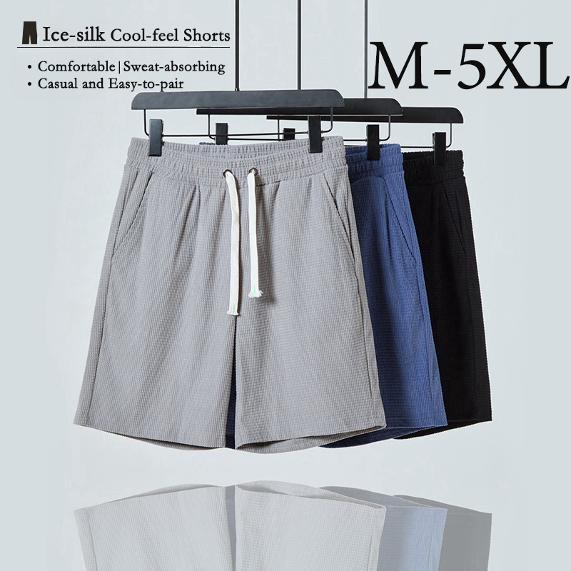M-5XL Drawstring Short Pants Sport Shorts Beach Shorts Casual Fashion Men Pants Seluar Pendek Lelaki