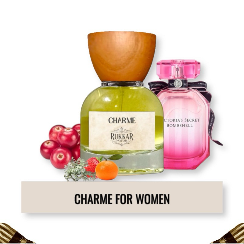 Rukkar Perfume CHARME - Perfume Wanita, Aroma Pesona Feminin yang Berani dan Menawan