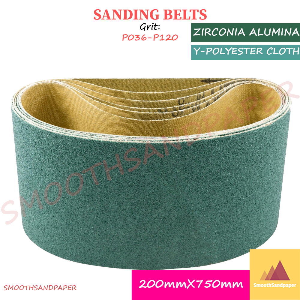 200X750mm Y-Cloth Sanding Belts / Zirconia Alumina 地板抛光打磨 硬布锆刚玉砂带 image 2