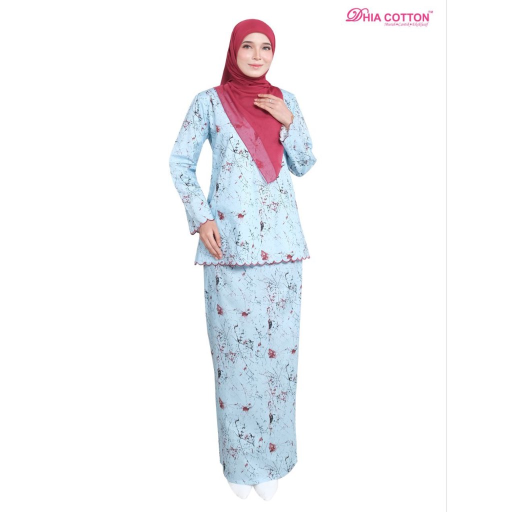 Dhia Cotton New Release Baju Kurung Cotton 1262
