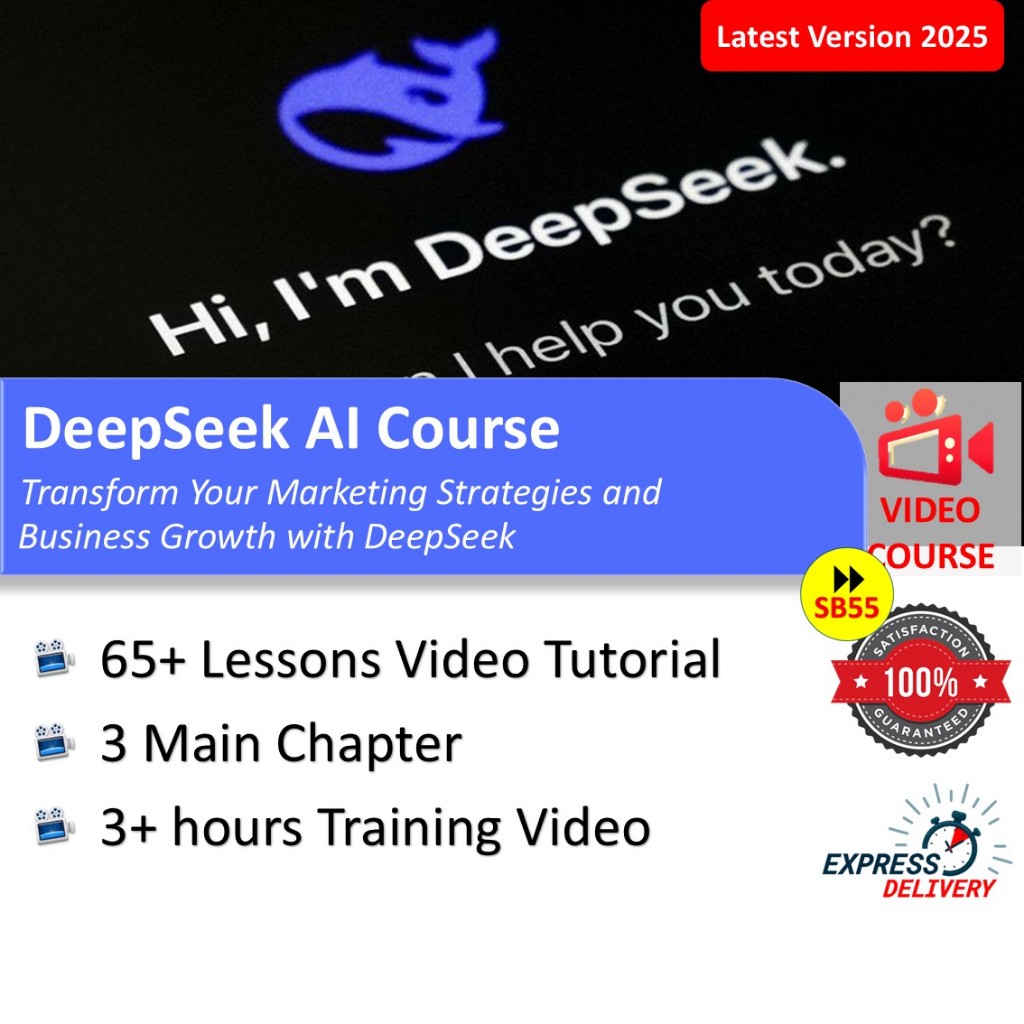[Video Course] DeepSeek AI Course - Transform Your Marketing Strategies with DeepSeek [65 Lessons Video Tutorial]