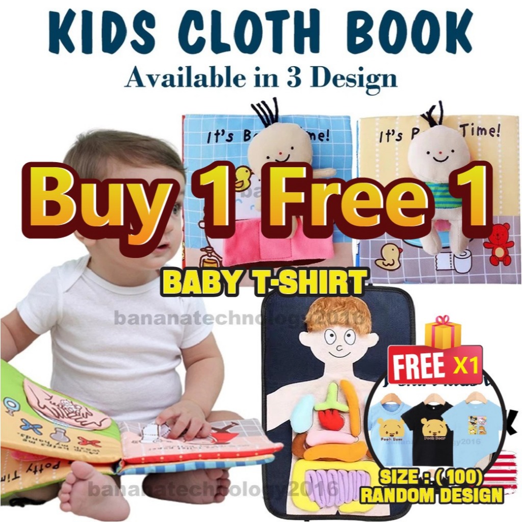Early Education Baby Book Baby Learning Book Baby Cloth Book for Kids Buku Kain Baby Cloth Book Baby Buku Cerita Baby