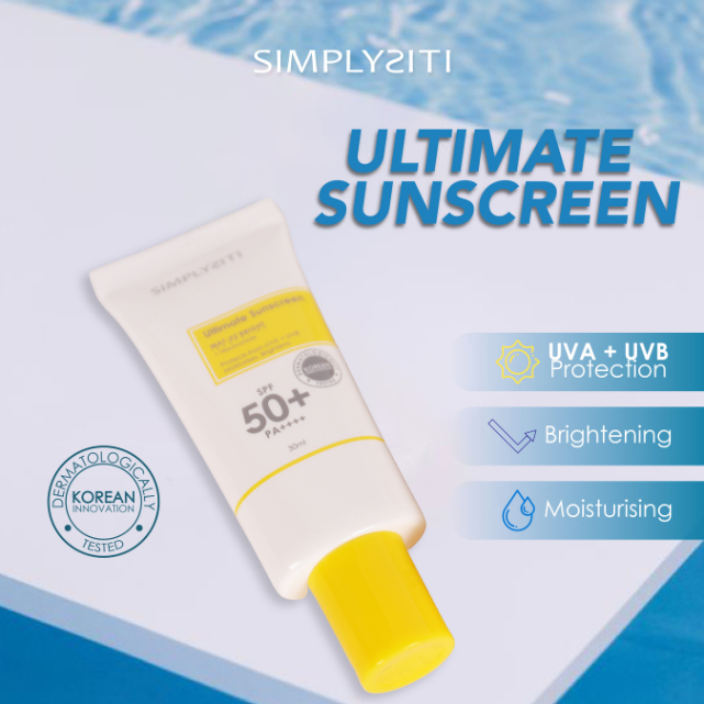 SimplySiti Ultimate Sunscreen SPF 50 Wuduk Friendly Hybrid Sunscreen with Korean Technology