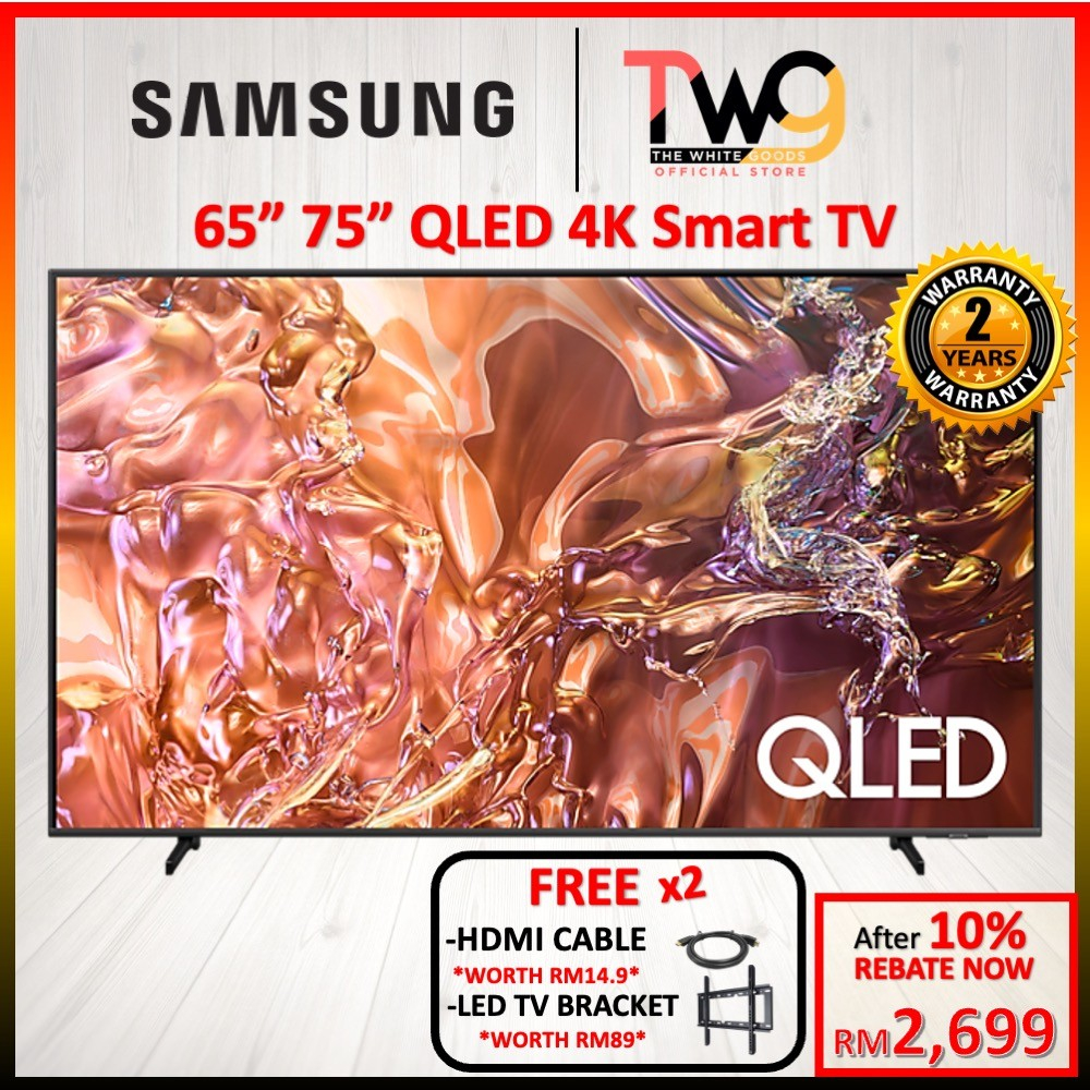 [FREE SHIPPING + GIFT] Samsung 65" / 75" QLED  4K Tizen OS Smart LED TV Television QA65QE1DAKXXM QA75QE1DAKXXM