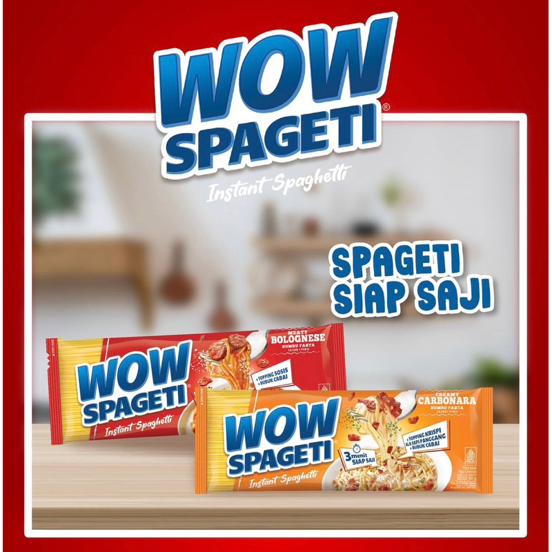 HALAL WOW SPAGETI CARBONARA BOLOGNESE AGLIO OLIO INSTANT SPAGETI VIRAL SPAGHETTI INSTANT 88g