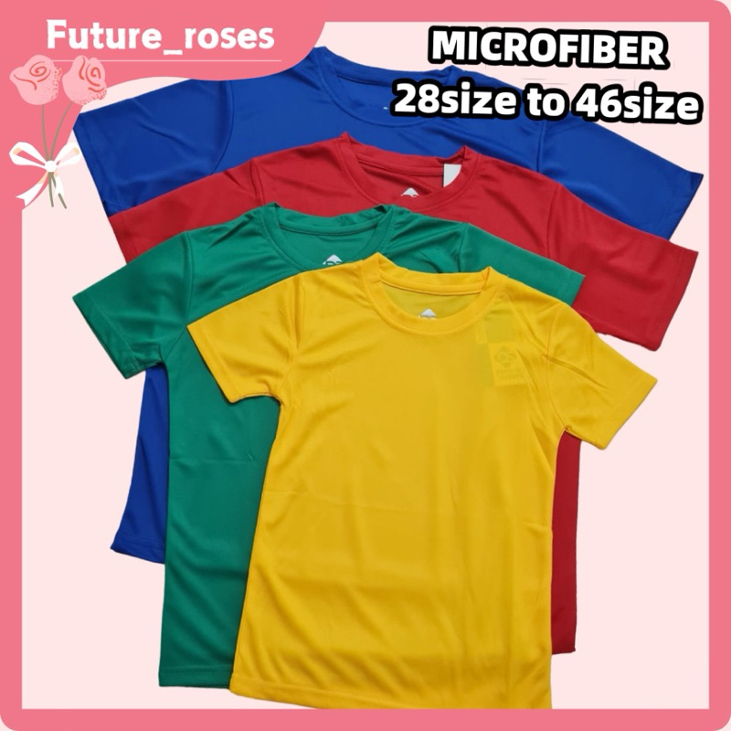 MICROFIBER Baju rumah sukan sekolah colorful short sleeves sport T-shirt baju sukan kuning merah hijau biru 短袖运动衣