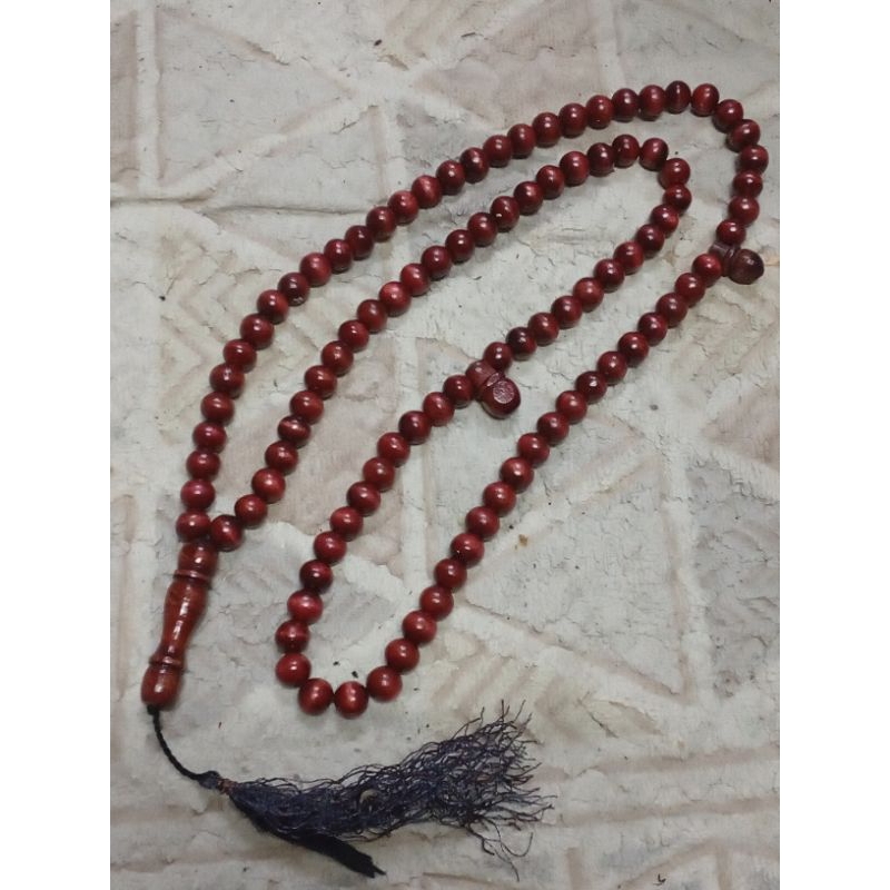 Tasbih Kayu Saiz Besar (12mm).Material Kayu Kukun.