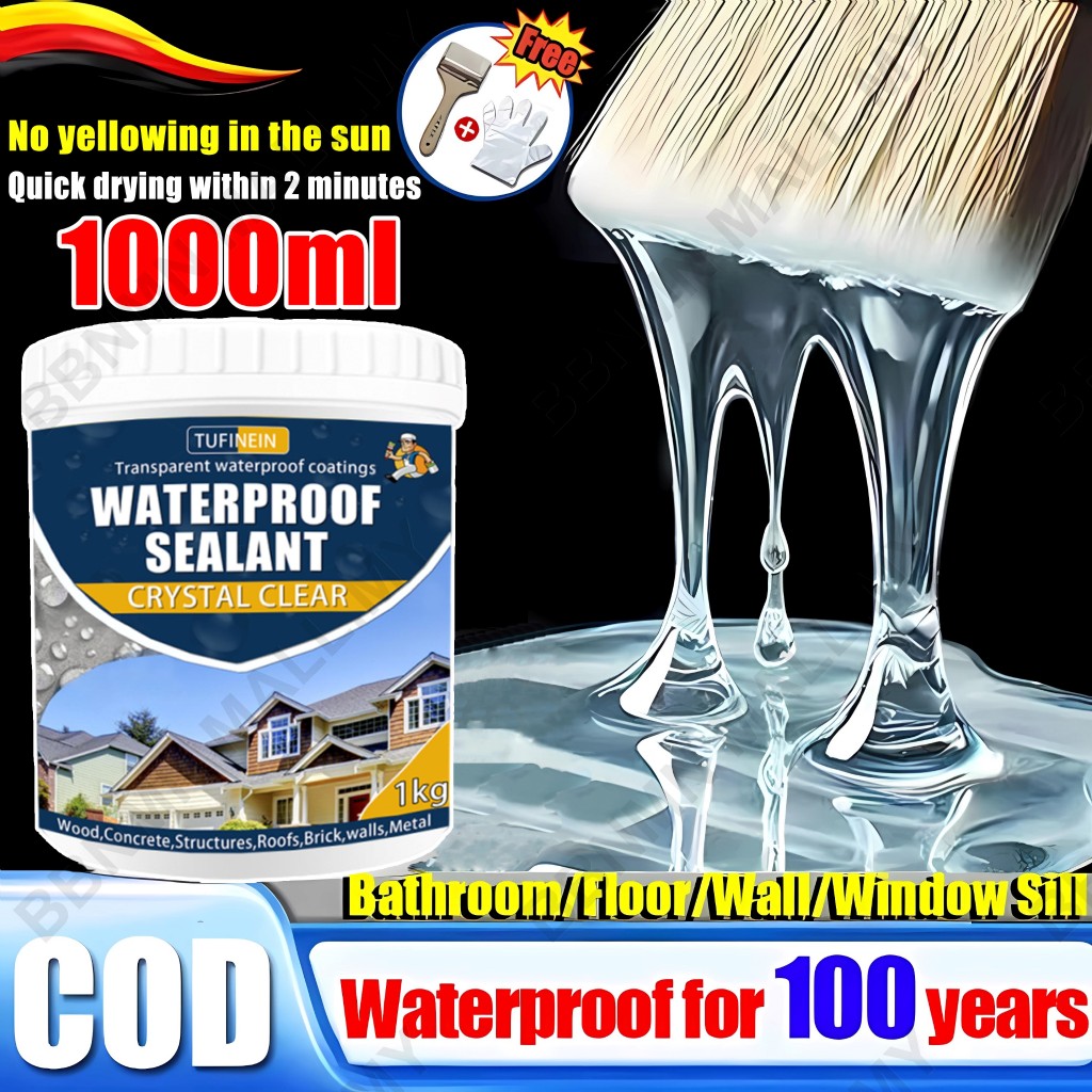 Waterproof Glue Transparent Waterproof Coating Invisible Gam Kalis Air Bathroom Waterproof Strong bonding 屋頂 防水 補漏 防水胶