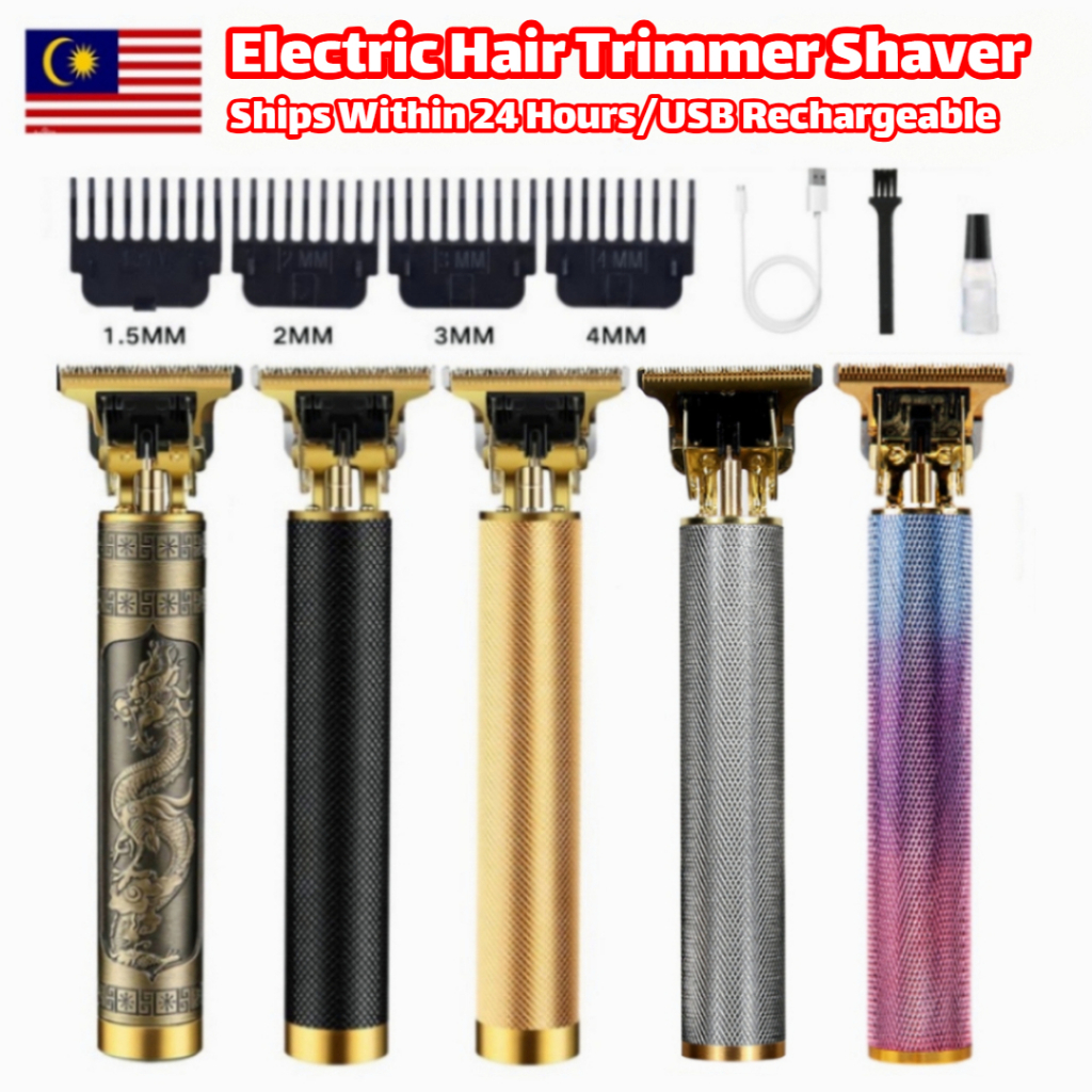 ‍♂️Electric Hair Trimmer Clipper Cordless USB Rechargeable Mustache Shaver Haircut Machine Mesin Rambut 剪頭發工具