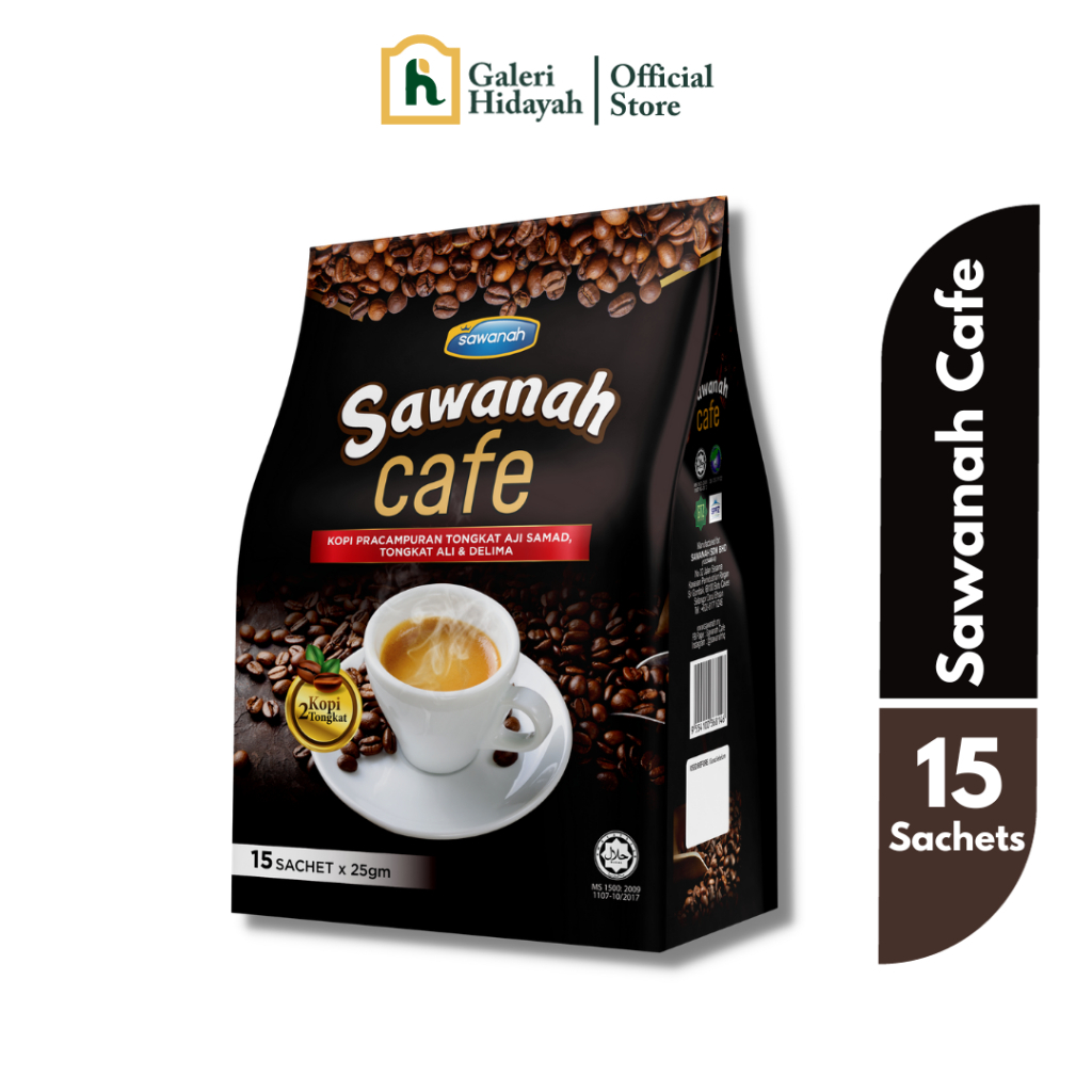 Sawanah Cafe - Kopi 2 Tongkat Pouch Sachet (15 X 25G)