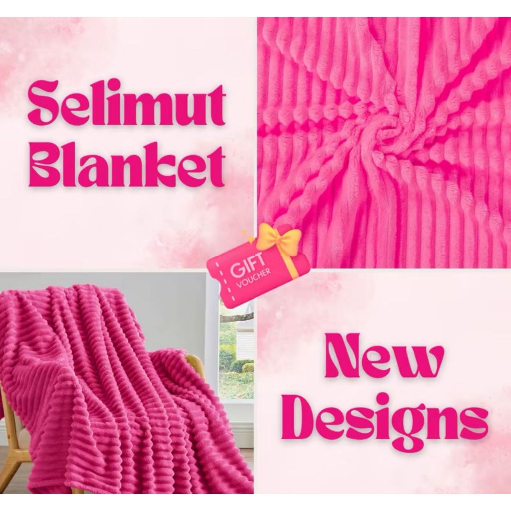 SELIMUT VIRAL SUPER SOFT | QUEEN SIZE FLANNEL BLANKET | COZY THROW BLANKET UNTUK TIDUR NYENYAK SEJUK COTTON