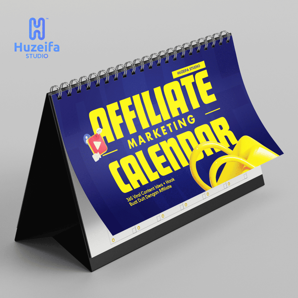 Affiliate Marketing Calendar | 365 Viral Content Idea + Hook by Huzeifa Studio | Buku Tiktok