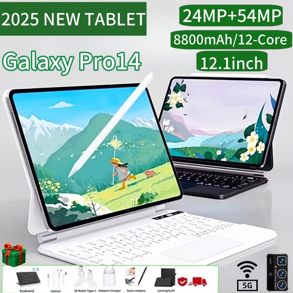 Tablet Baru Asli Tab Galaxy S9 Jualan Besar 2025 PC Sah 16+512GB untuk WiFi Android Gaming