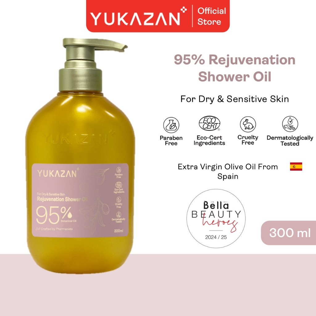 Yukazan 95% Rejuvenation Shower Oil / Body Wash / Body Shower / Body Shampoo -