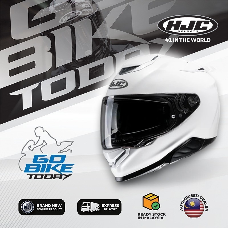 HJC RPHA 71 Pearl White Full Face Helmet | ECE 22.06 | Lightweight | Touring | Bluetooth Ready
