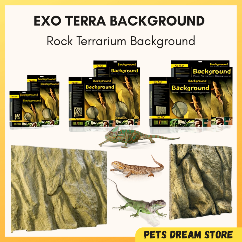 EXO TERRA ROCK TERRARIUM BACKGROUND NATURAL ROCK MOUNTAIN FOAM REPTILE TANK ENCLOSURE BACKGROUND DESERT AQUARIUM SETUP