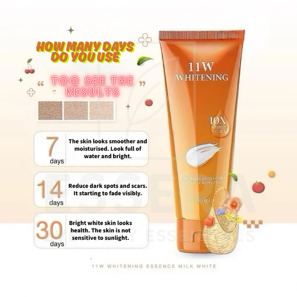 11W Whitening Lotion 200ml Original from Thailand  